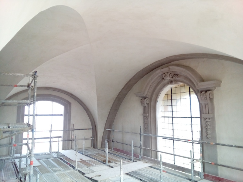 Eglise Notre Dame de l'Assomption - Lambesc - réfection des badigeons style renaissance italienne - XVIIe - Collaboration entreprise SMBR
