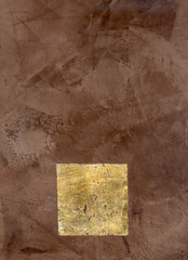 Enduit décoratif mural - Stuc feuille d'or